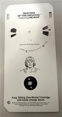VINTAGE TALKING VIEW MASTER MASTERS OF THE UNIVERSE HE MAN 3-D CARTRIDGE ALBUM -